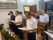Hội Doanh nhân Công giáo Giáo phận Hải Phòng cầu nguyện và trao cơ hội kết nối doanh nghiệp tại điểm Vĩnh Bảo – Tiên Lãng