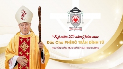 Giáo phận Phú Cường: Trực tiếp Thánh lễ tạ ơn mừng 25 năm giám mục của Đức cha Phêrô Trần Đình Tứ