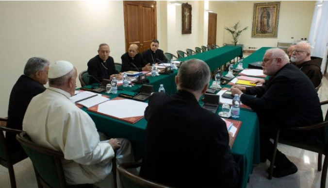 Hội đồng Hồng y cố vấn với Đức Thánh Cha trong năm 2019 (© Vatican Media)